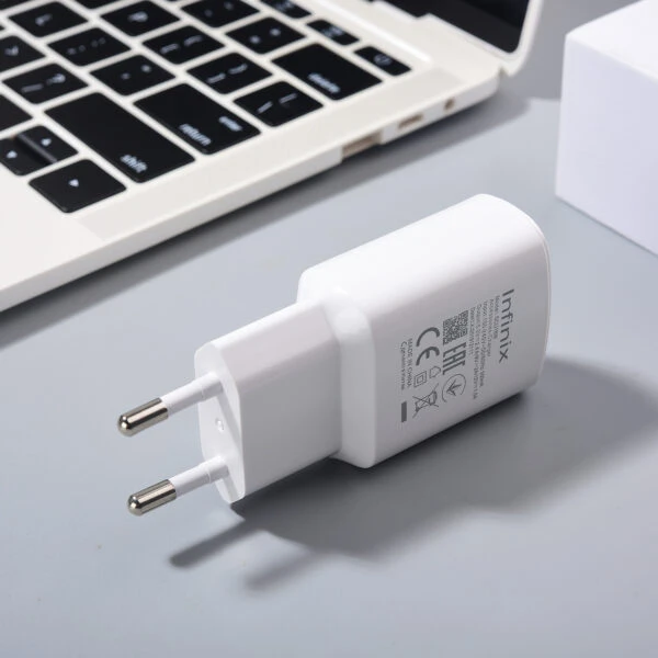 Infinix XC09 18W Charger 9V2A Fast Charging Power Adapter 6A USB Type C Cable