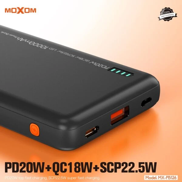 MOXOM MX PB126 10000mAh Power Bank PD20W