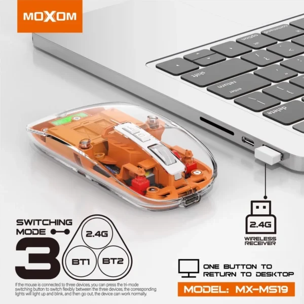 Moxom MX-MS19 Wireless 3-Mode Mouse