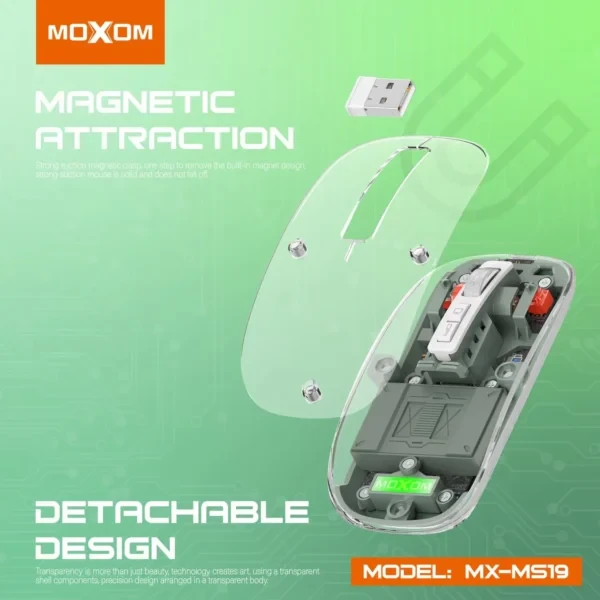 Moxom MX-MS19 Wireless 3-Mode Mouse