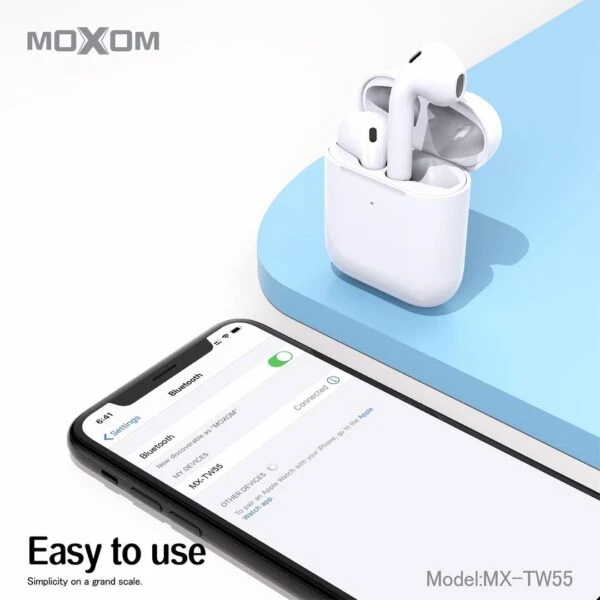 Moxom MX-TW55 Hi-Fi Stereo TWS Wireless Earbuds