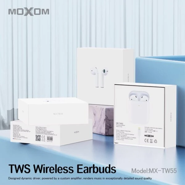 Moxom MX-TW55 Hi-Fi Stereo TWS Wireless Earbuds