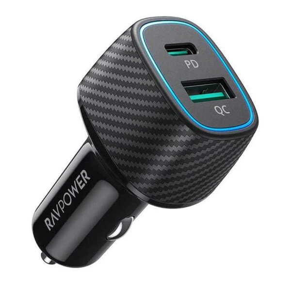 RAVPower PD Pioneer 48W 2-Port USB Car Charger