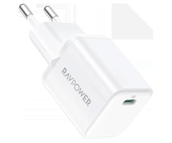 RAVPower RP-PC1040 PD 20W Wall Charger 1m USB-C Lightning Cable
