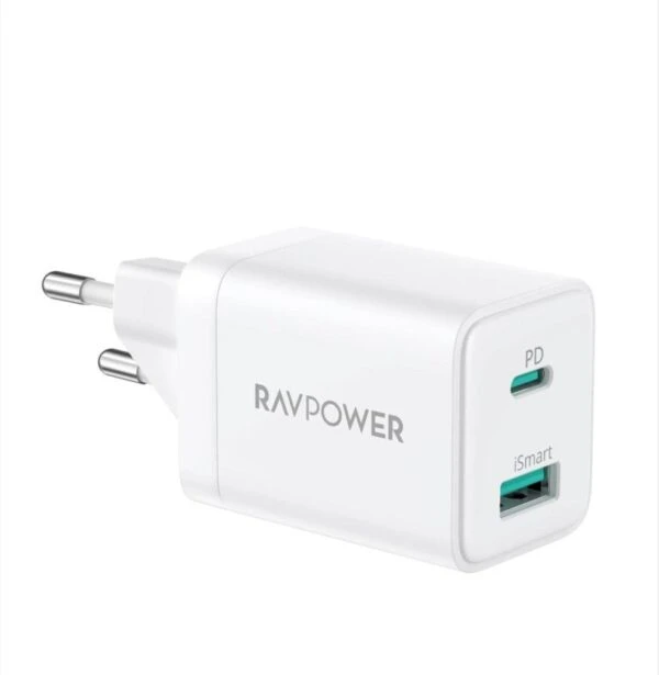 RAVPower RP-PC170 30W 2-Port Wall Charger – White