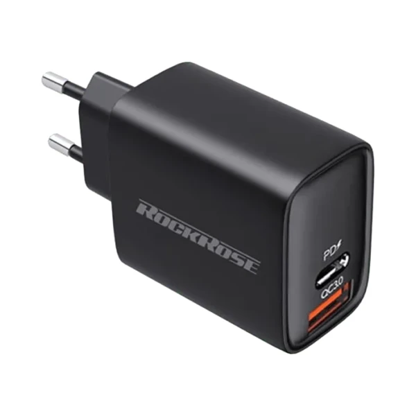 RockRose CASA AC NEO Dual Port Fast Charging 20W PD Power Adapter