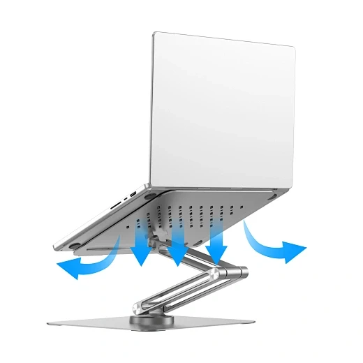 WiWU Ergonomic Aluminum Alloy Laptop Stand S801 Rotative Adjustable Notebook Holder