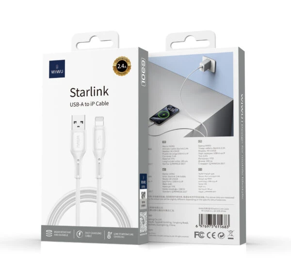 WiWU Starlink USB To Lightning Cable 1m
