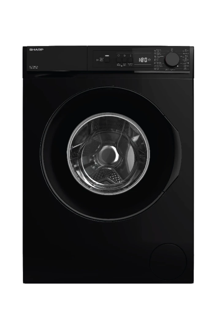 SHARP Washing Machine 8KG 1000RPM Black