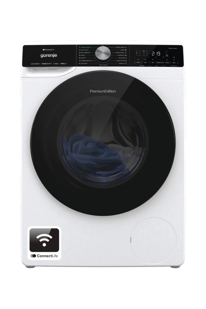 Gorenje Washing Machine 11 KG 1400 RPM Smart WIFI White A+++