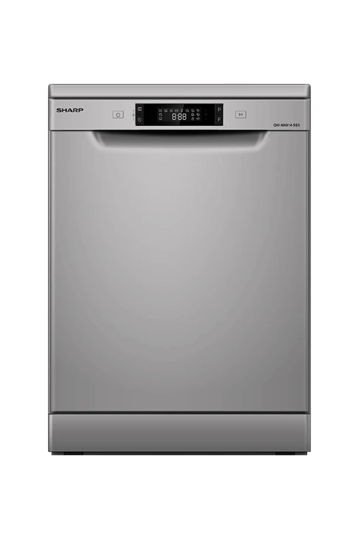 Sharp Dishwasher 14 Set – 8 Programs Stainless Steel A++