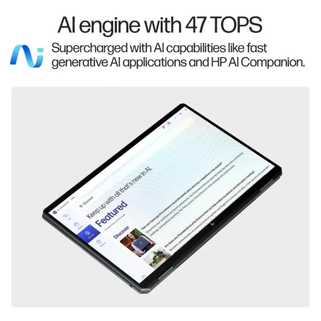 HP OmniBook Ultra Flip Laptop 14-fh0003ne Intel® Core™ Ultra 7 256V Intel® Evo™  2-in-1 16 GB LPDDR5x, 14.0" 3K (2880 x 1800), OLED Micro-Edge, 120 Hz Touch Screen, Windows 11 Home -  Atmospheric blue