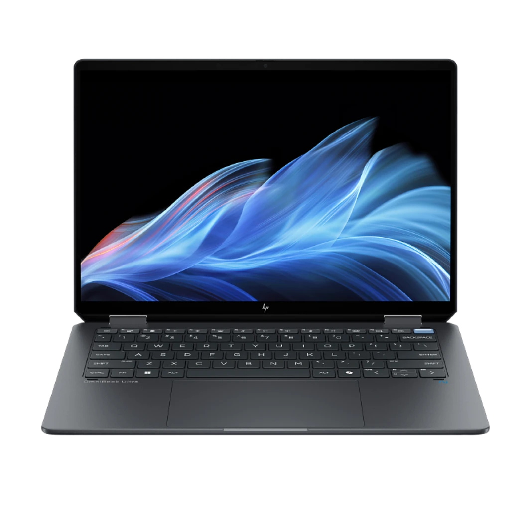 HP OmniBook Ultra Flip Laptop 14-fh0001ne Intel® Core™ Ultra 7 256V Intel® Evo™  2-in-1 16 GB LPDDR5x, 14.0" 3K (2880 x 1800), OLED Micro-Edge, 120 Hz Touch Screen, Windows 11 Home - Eclipse gray
