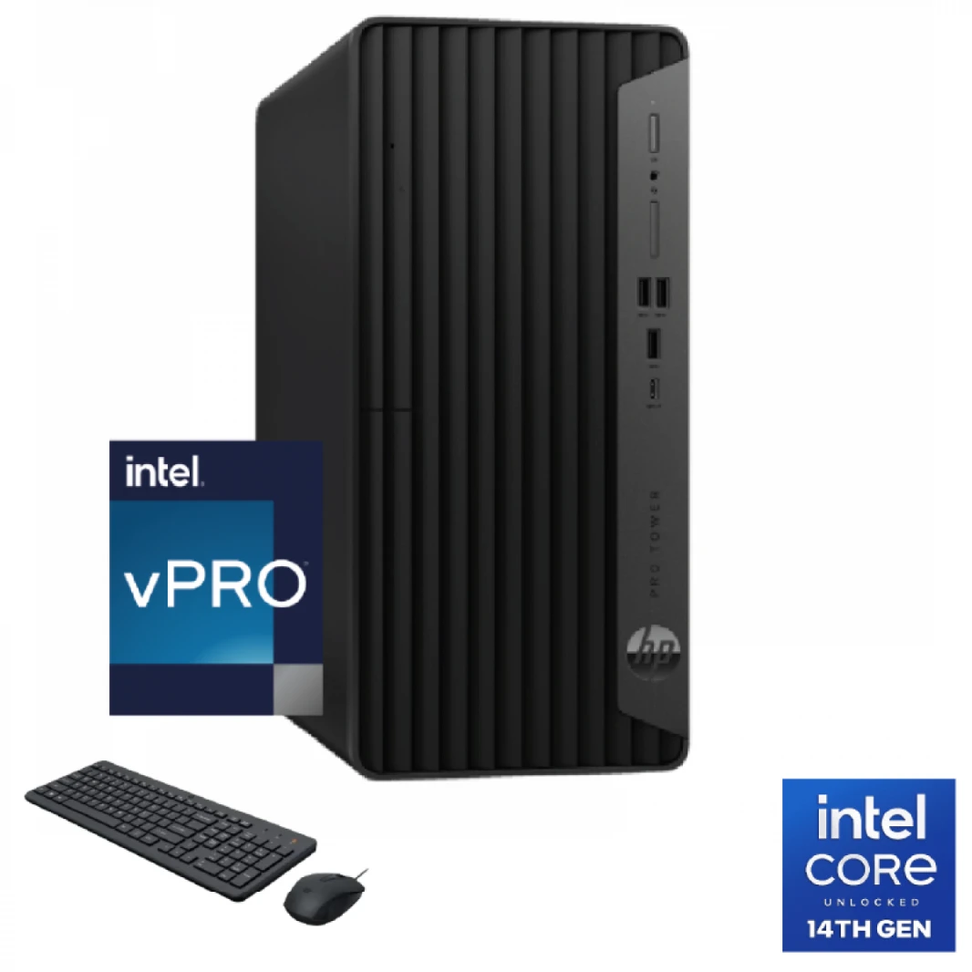 HP Pro Tower 400 G9 PCI Desktop PC Intel® Core™ i7-14700 Up to 5.4 GHz |  16 GB DDR5 (Customized), 512 GB SSD, With HP 125 Wired Keyboard & Mouse | 14th Generation