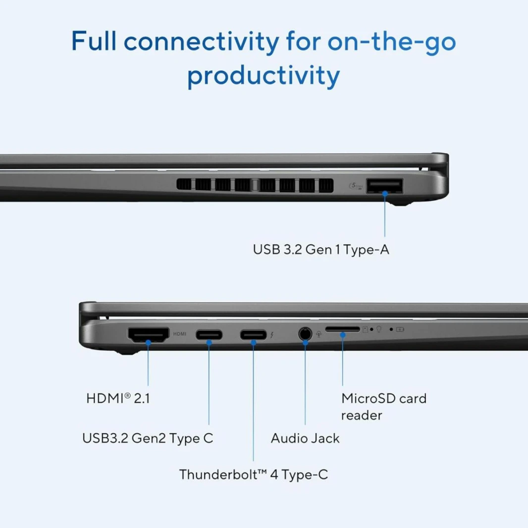 Laptop ASUS Vivobook 14 Flip (2025) NEW Intel Core™ Ultra 5 Processor 226V, Intel® Arc™ Graphics up to 40TOPS 14.0-inch Touch OLED WUXGA (1920 x 1200) w/ Stylus - Windows 11 Home