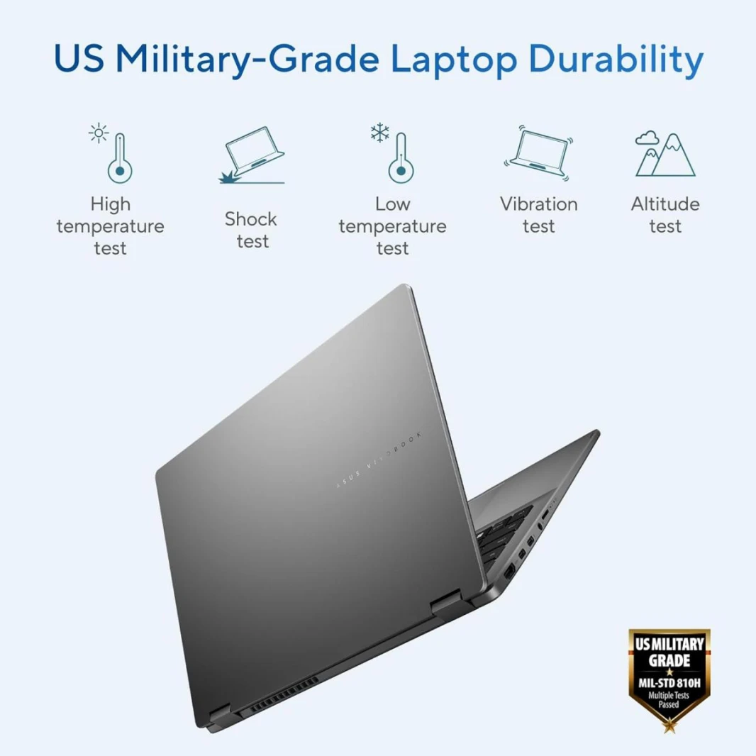 Laptop ASUS Vivobook 14 Flip (2025) NEW Intel Core™ Ultra 5 Processor 226V, Intel® Arc™ Graphics up to 40TOPS 14.0-inch Touch OLED WUXGA (1920 x 1200) w/ Stylus - Windows 11 Home