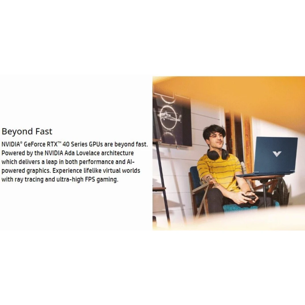 Victus Gaming Laptop 15-fa1130ne 13th Gen Intel Core™ i7-13700H High-Perform. Processor NVIDIA GeForce RTX™ 4060 GPU 15.6" 144Hz FHD - Ceramic white