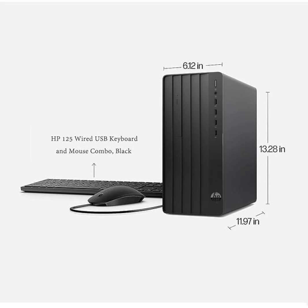 PC HP Pro Tower 290 G9 Desktop Intel® Core™ i7-13700, 8 GB DDR4-3200 MHz, 512 GB SSD  (Wireless- Bluetooth Integrated) | 13th Generation