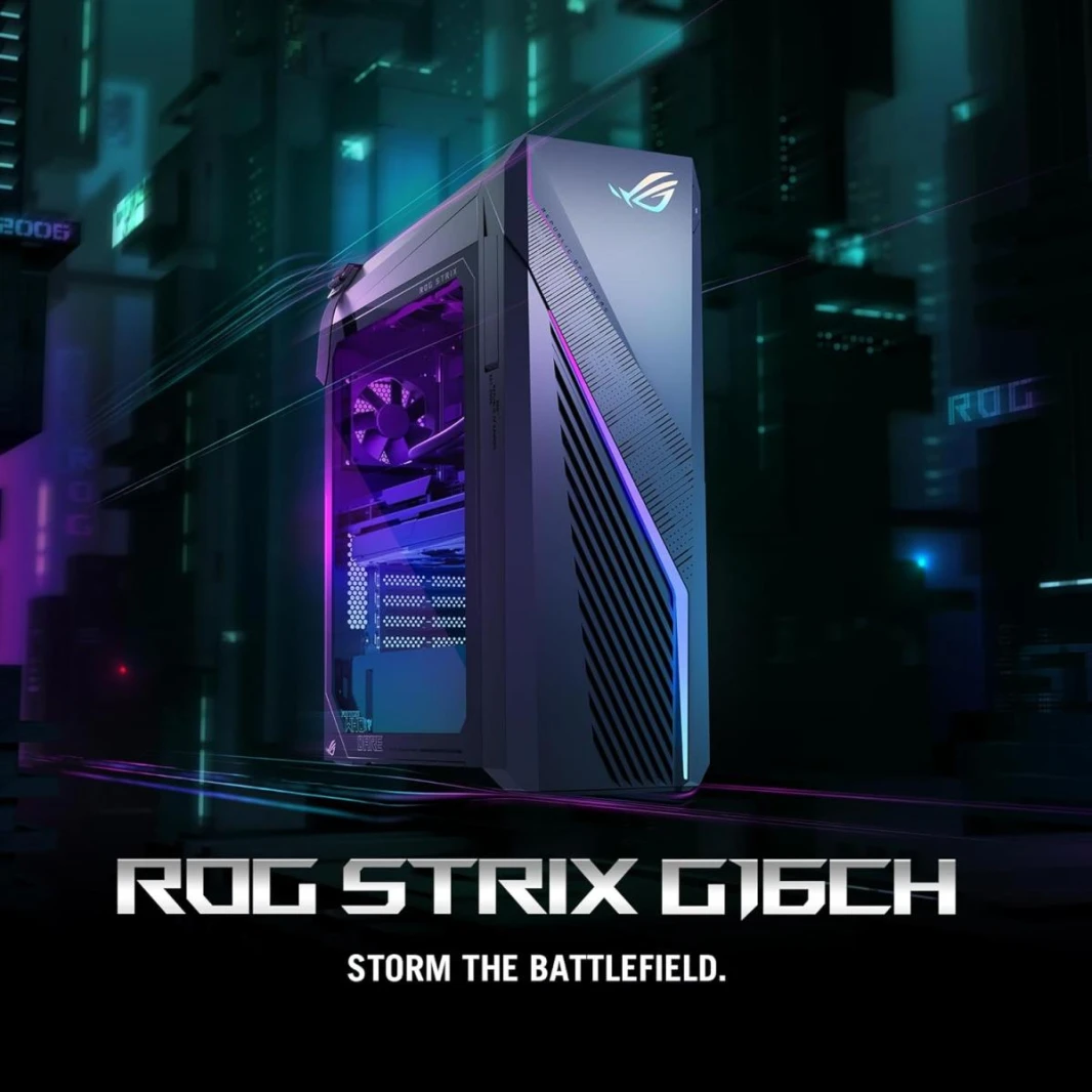 Desktop Gaming ASUS ROG G16CHR | Intel® Core™ i7-14700KF Processor  Liquid Cooler, NVIDIA® GeForce RTX™4060TI DUAL 8GB GDDR6, 32GB DDR5, 1TB M.2 SSD WIFI & Bluetooth Integrated - 2 Years Warranty