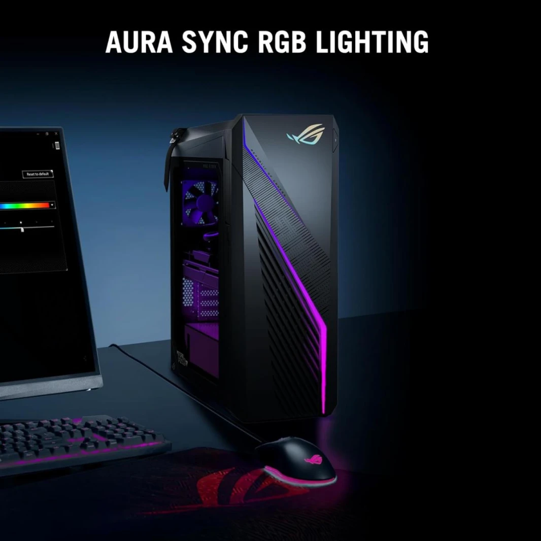 Desktop Gaming ASUS ROG G16CHR | Intel® Core™ i7-14700KF Processor  Liquid Cooler, NVIDIA® GeForce RTX™4060TI DUAL 8GB GDDR6, 32GB DDR5, 1TB M.2 SSD WIFI & Bluetooth Integrated - 2 Years Warranty