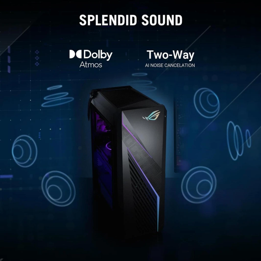 Desktop Gaming ASUS ROG G16CHR | Intel® Core™ i7-14700KF Processor  Liquid Cooler, NVIDIA® GeForce RTX™4060TI DUAL 8GB GDDR6, 32GB DDR5, 1TB M.2 SSD WIFI & Bluetooth Integrated - 2 Years Warranty