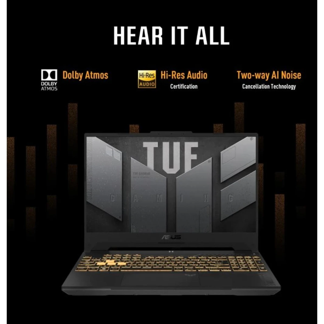 ASUS TUF Gaming F15 FX507ZV4 Core i7-12700H 12th Generation RTX 3050 4GB DDR6 144Hz FHD - Mecha Gray -2023