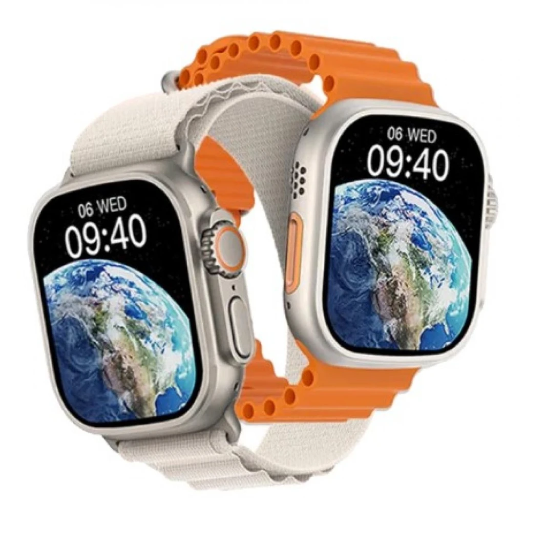 WIWU SW01 ULTRA MAX SMART WATCH Display: 2.2” IPS, Fashionable IP68 waterproof, 2 straps included Wireless connection - 18 Month Warranty