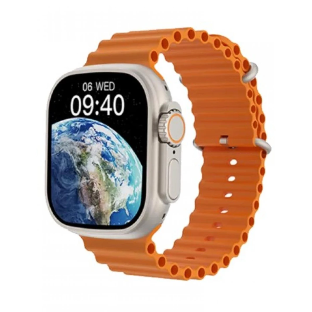WIWU SW01 ULTRA MAX SMART WATCH Display: 2.2” IPS, Fashionable IP68 waterproof, 2 straps included Wireless connection - 18 Month Warranty
