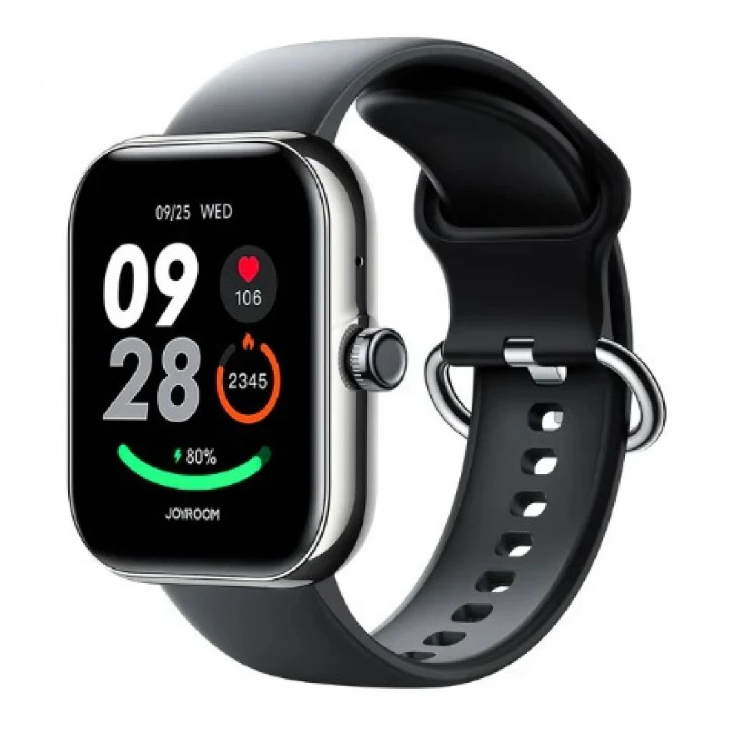 JOYROOM JR-FT5 Plus Fit-Life Series Smart Watch (Answer/Make Call) Black Apple IOS, Android - Silver - 18 Months Warranty - Black