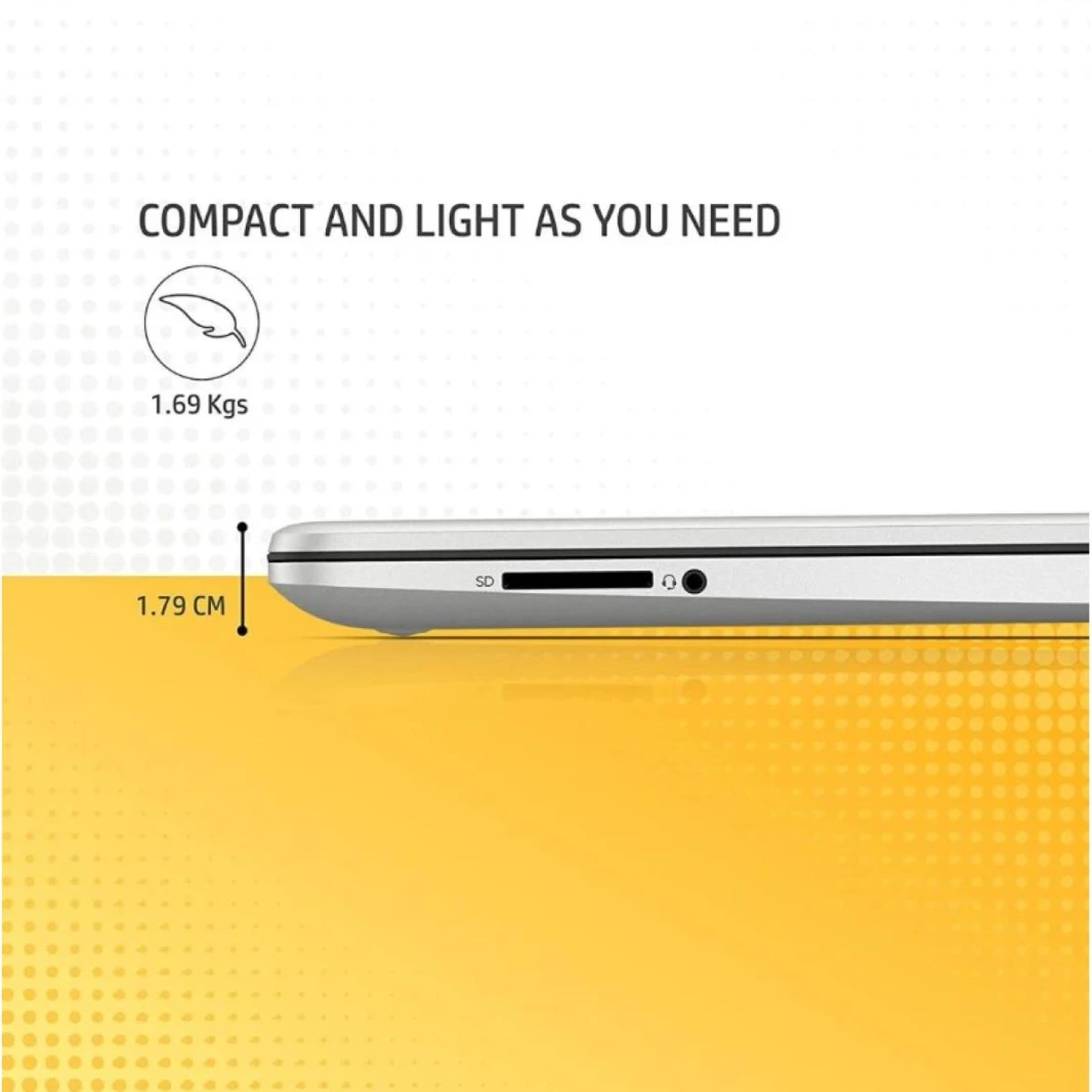 HP Laptop 15s-fq0019ne Intel Celeron N4120 8GB DDR4 256 GB SSD 15.6" HD (1366 x 768), micro-edge - Silver