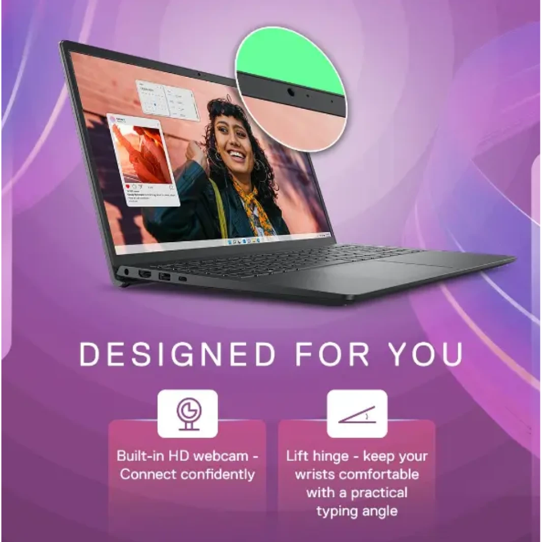NEW Laptop Dell Vostro 3530 Intel Core i7-1355U 10 Up to 5.0GHz Processor 16GB DDR4 (Customized), 512GB SSD, 15.6" FHD 120Hz - 13th Generation  / Black