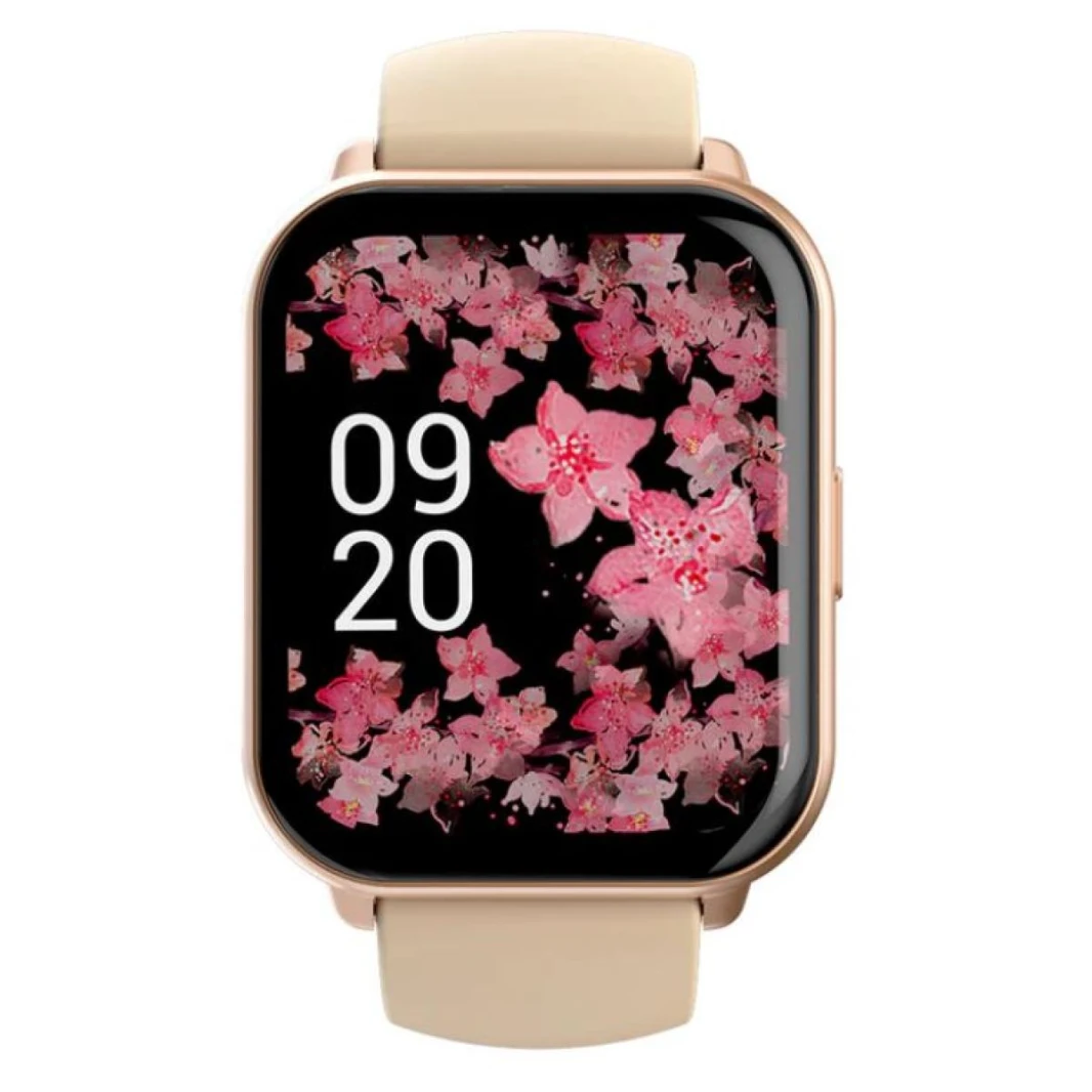 HiFuture ZONE 2 Smartwatch 1.96 inch Display, Bluetooth Call, IP68 Waterproof, 24/7 True heart rate & Blood oxygen sensor Up to 7 days daily use, 100+ Sports Mode - Pink