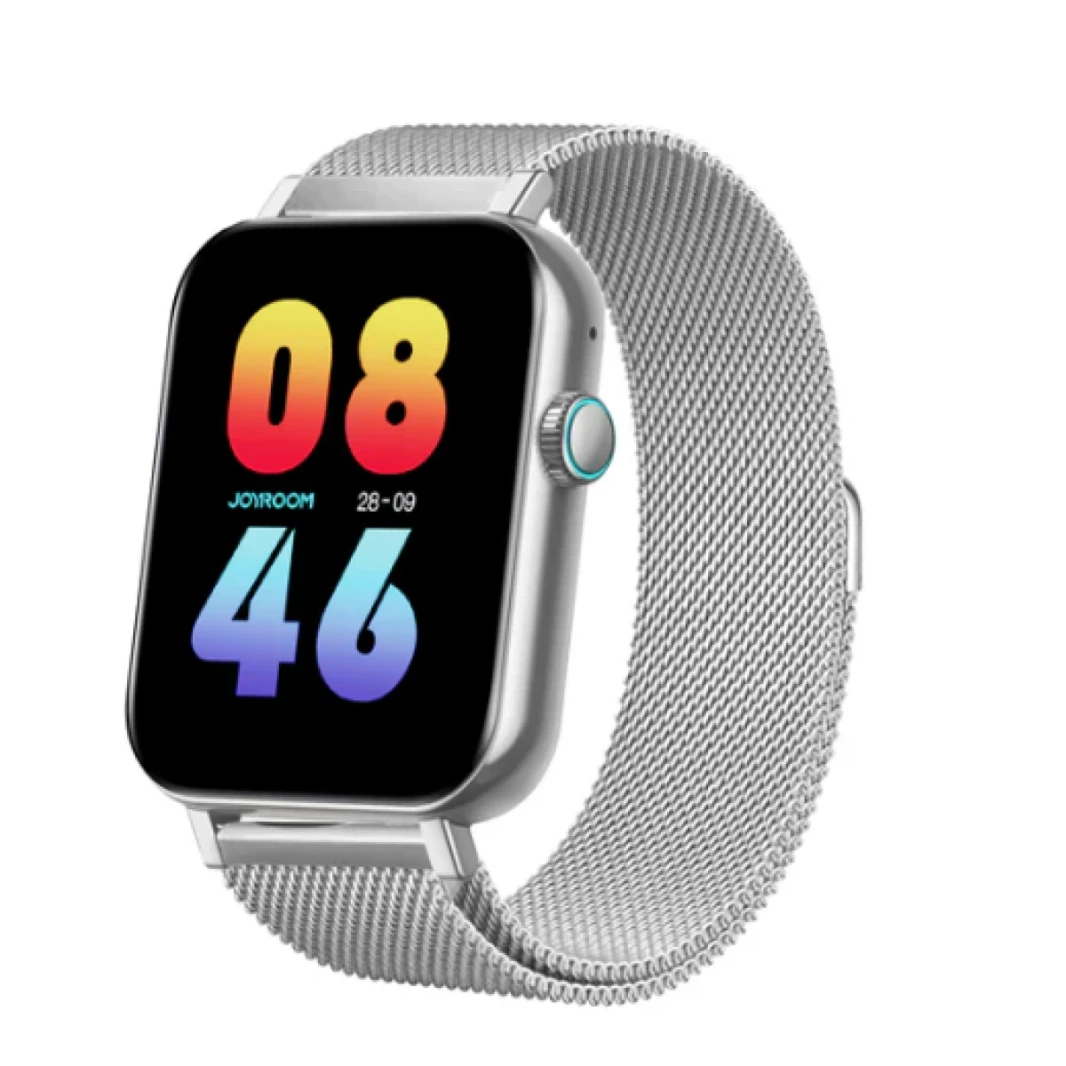 JOYROOM JR-FT5 Fit-Life Series Smart Watch (Answer/Make Call) Black Apple IOS, Android - Silver - 18 Months Warranty