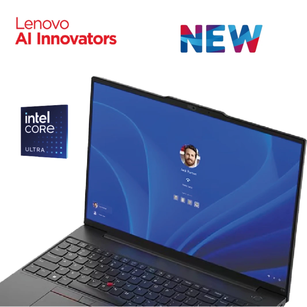 Laptop 2024 ThinkPad E16 Gen 2 | Intel® Core™ Ultra 5 125U 12 Core,  Intel® AI Boost, up to 11 TOPS, 8GB DDR5 16" WUXGA With Casual Toploader 2 Years Warranty