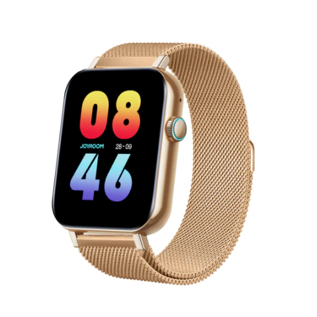 JOYROOM JR-FT5 Fit-Life Series Smart Watch (Answer/Make Call) Black Apple IOS, Android - Gold Rose - 18 Months Warranty