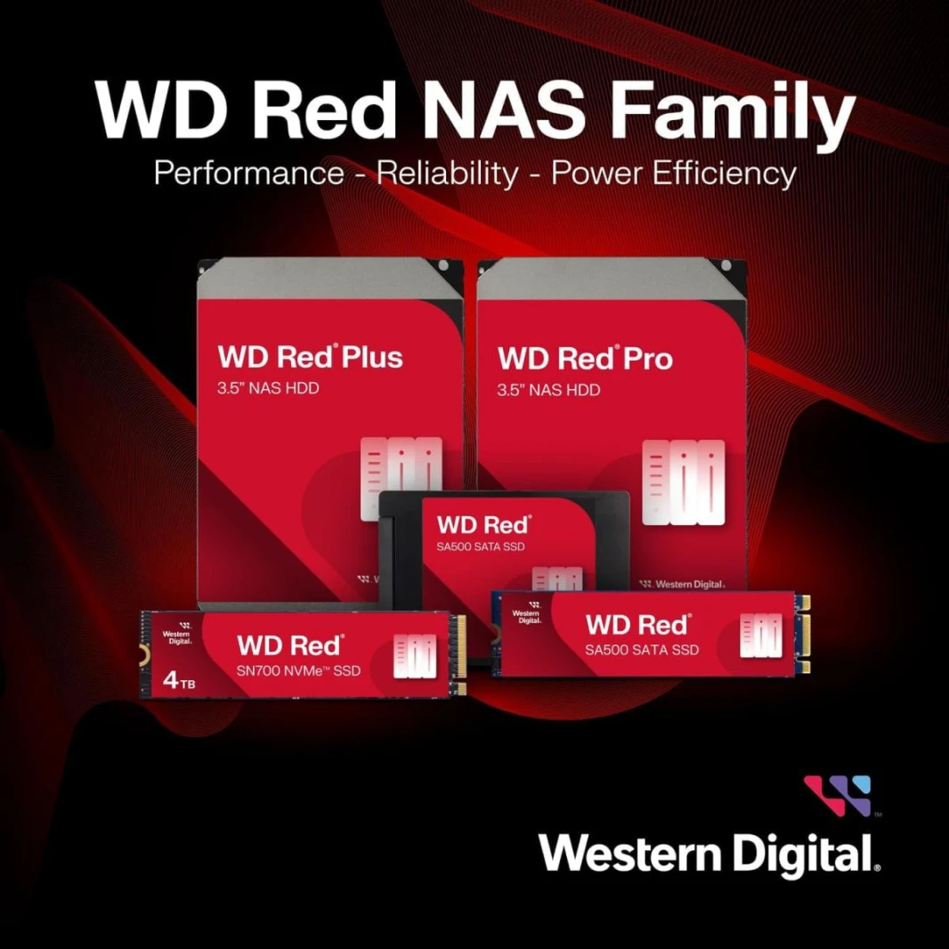 Western Digital 10TB WD Red Plus NAS Internal Hard Drive HDD - 7200 RPM, SATA 6 Gb/s, CMR, 256 MB Cache, 3.5" - WD101EFBX