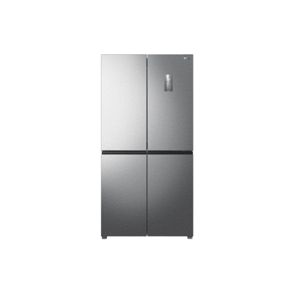 TCL Four Door Refrigerator 424L Led Silver