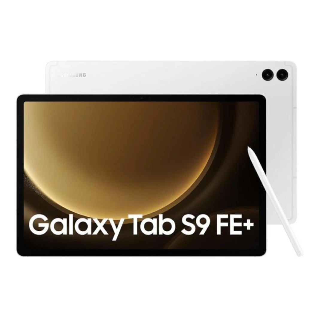 Samsung Tab S9 FE+ 5G SM-X616 with a large 12.4-inch WQXGA high-definition display 256GB Storage 12GB Ram & S-Pen - Silver