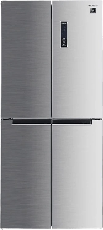 Sharp refrigerator 4 doors 560 liters A++ stainless steel