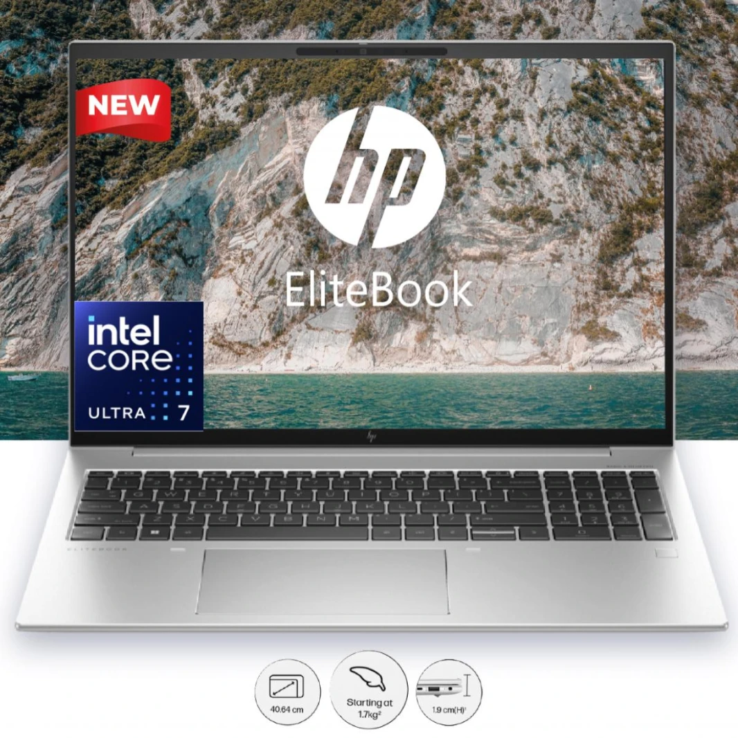 Laptop HP EliteBook 860 G10 Notebook | Intel Core Ultra 7 155H 16GB DDR5 16.0" FHD+  Wolf Pro Security Edition AI-Enhanced Powerful For Secure Enterprise & Windows 11 Pro