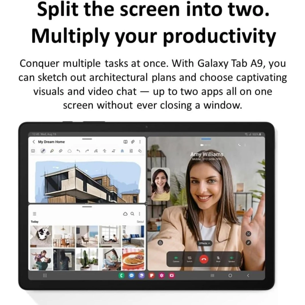 Samsung Galaxy Tab A9 SM-X110N 8.7" WXGA+, 128GB / 8GB RAM, WiFi - 5100 mAh battery - Gray