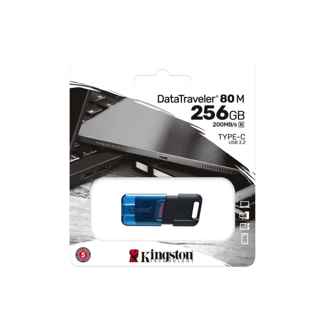 kingston flash 256GB USB-C 3.2 Gen 1 DataTraveler 80M
