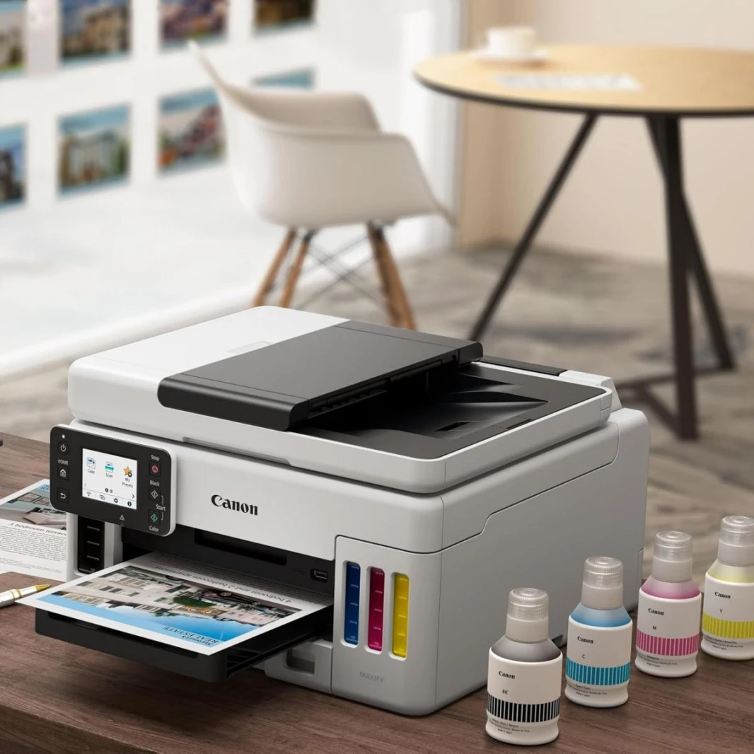 Canon MAXIFY GX6040 Multifunction Printer with Colour Ink Tank (Copy+Scan/WiFi) Automatic Document Feeder