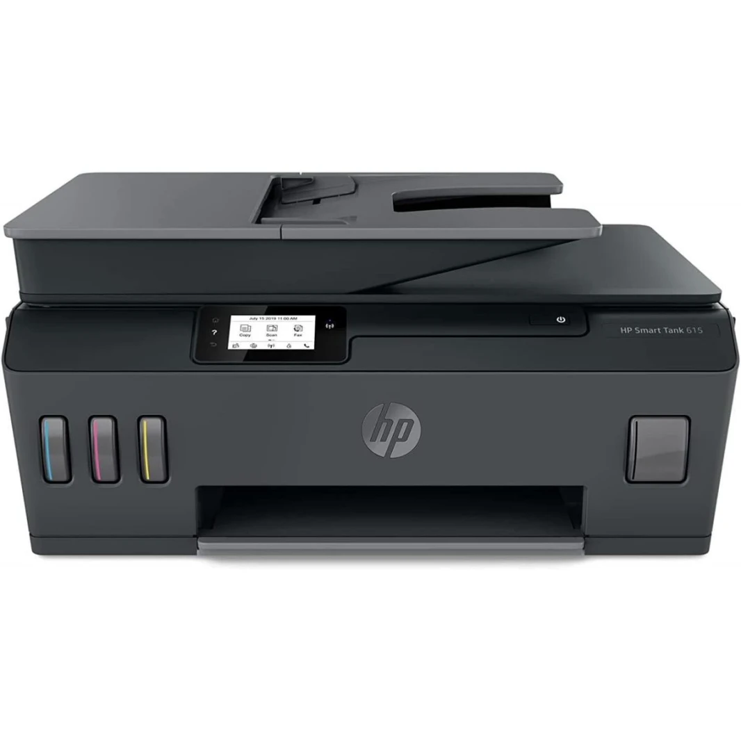 HP Smart Tank 615 Wireless, Print, Copy, Scan, Fax, Automated Document Feeder, All In One Printer Up-to 3 Years Of Ink Included In The Box - Black
