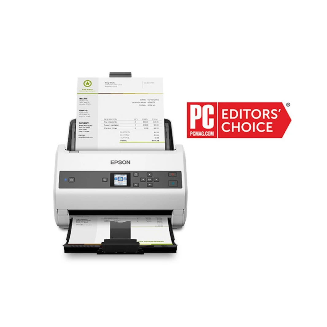 Epson DS-870 Color Duplex Document Scanner with Speeds Up to 65 ppm/130 ipm, With 100-page ADF