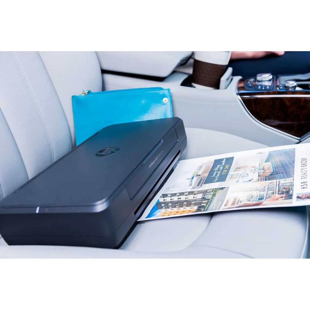 HP OfficeJet Pro 202 Printer Inkjet 9 ppm (black) and 6 ppm (colour) Business Printing Wireless Easy Portable Charge Printing Mobile Printer Long-Lasting Battery