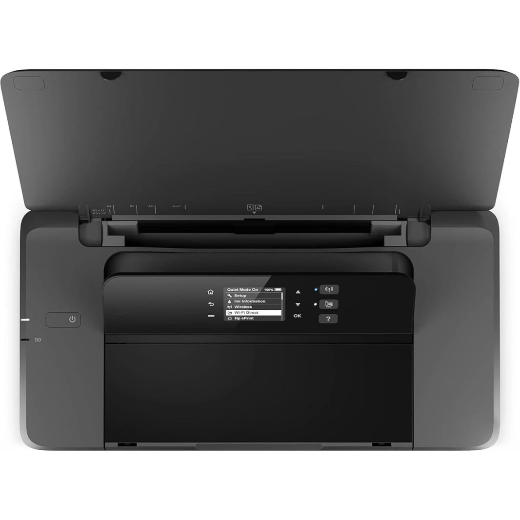 HP OfficeJet Pro 202 Printer Inkjet 9 ppm (black) and 6 ppm (colour) Business Printing Wireless Easy Portable Charge Printing Mobile Printer Long-Lasting Battery