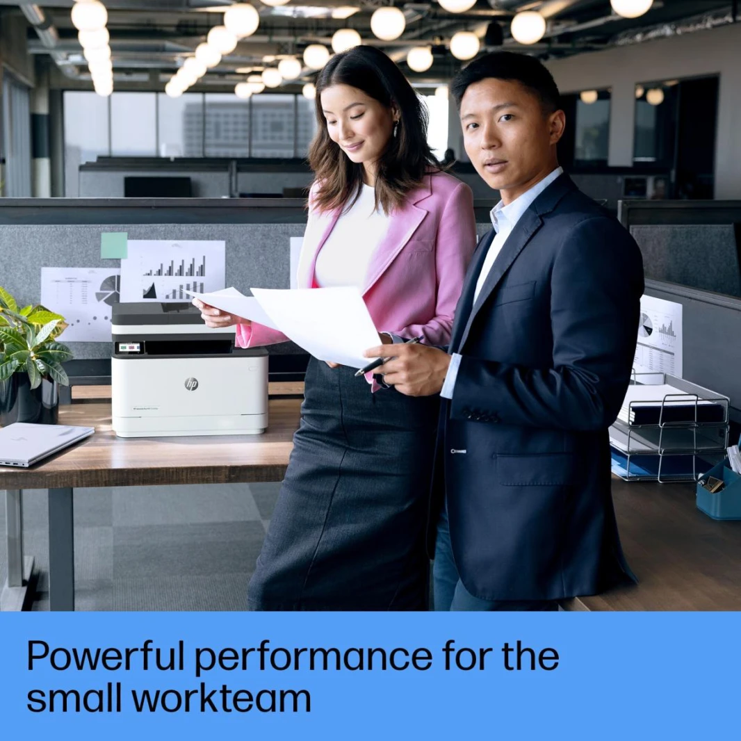 HP LaserJet Pro MFP 3103fdn Mono Laser Multifunction 4-In-One Printer Print, copy, scan, fax USB , Network , Duplex & Auto Feeder Speed Up to 35 black - White