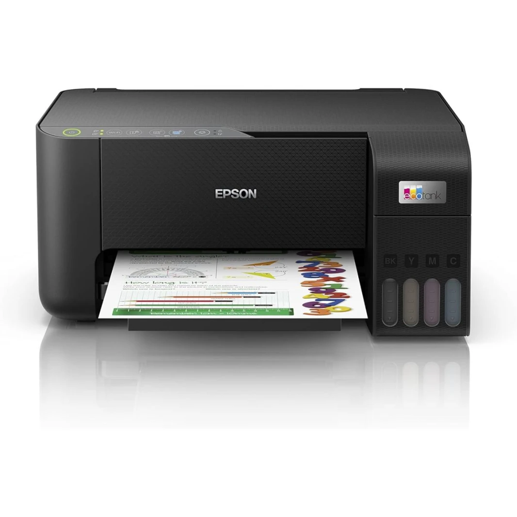 Epson EcoTank L3250 Home ink tank printer A4, Colour, 3-in-1 printer with WiFi and SmartPanel App connectivity, Black, Compact
