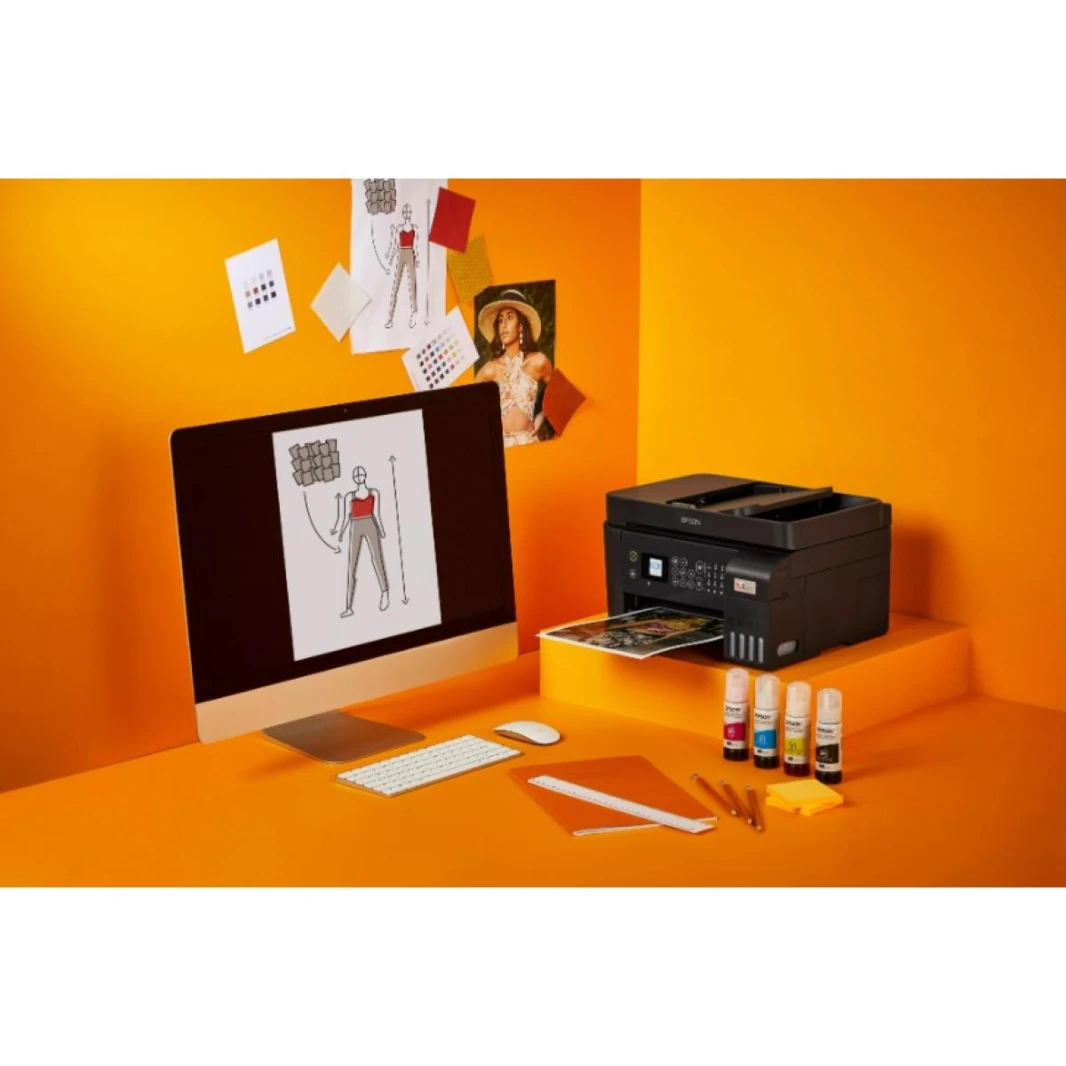 Epson EcoTank L5290 A4 Wi-Fi All-in-One Ink Tank Print, Scan, Copy, Fax with ADF Borderless printing up to 4R Wi-Fi Direct
